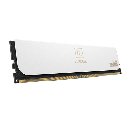 TeamGroup T-Create Expert DDR5 64GB (2x32GB) 6000MHz CL30 Desktop RAM Kit (White)