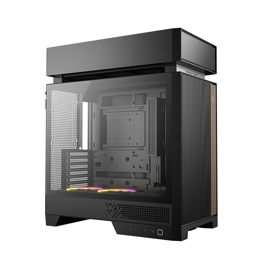 DEEPCOOL CL660 Black Hyper‑Split ATX Mid‑Tower Case