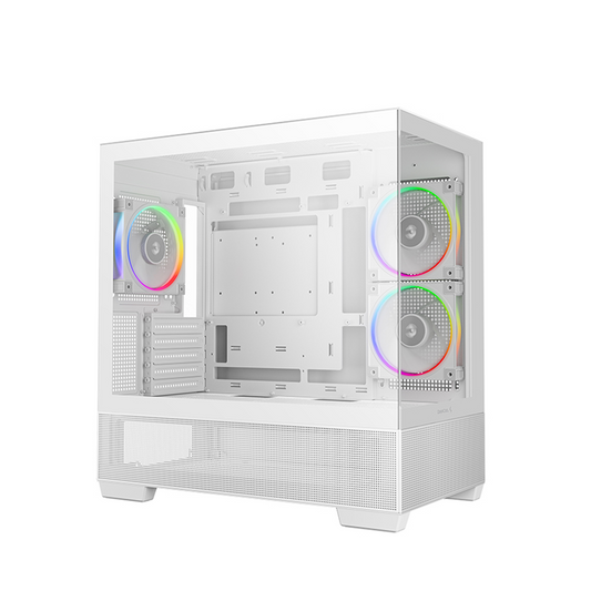 DEEPCOOL CG380 3F White Micro-ATX Panoramic Case