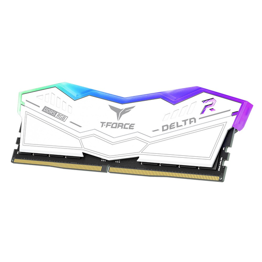 TEAMGROUP T-Force Delta RGB DDR5 32GB 6000MHz CL38 Desktop RAM (White)