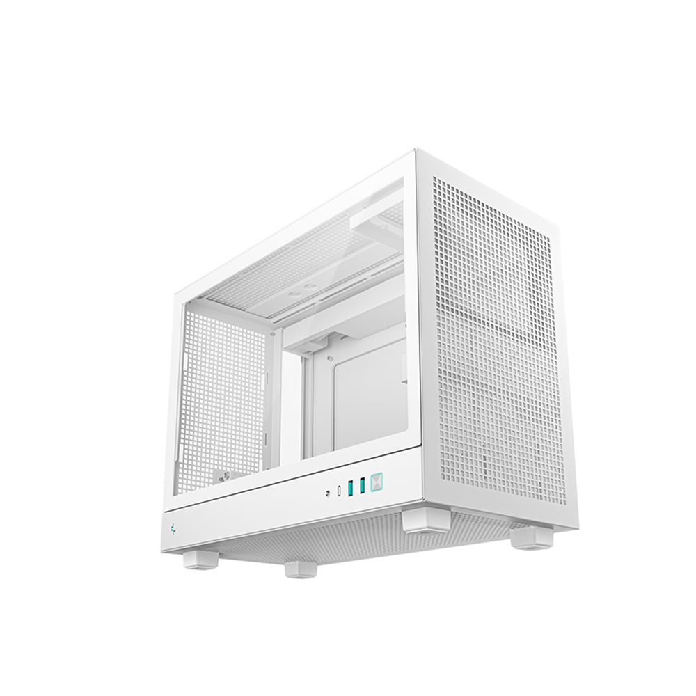 DEEPCOOL CH160 PLUS White Portable mATX Compact Case