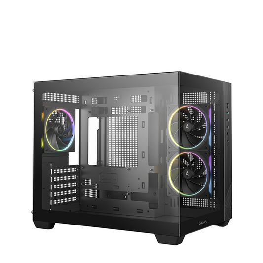 DEEPCOOL CG330 3F Black Micro-ATX Compact PC Case