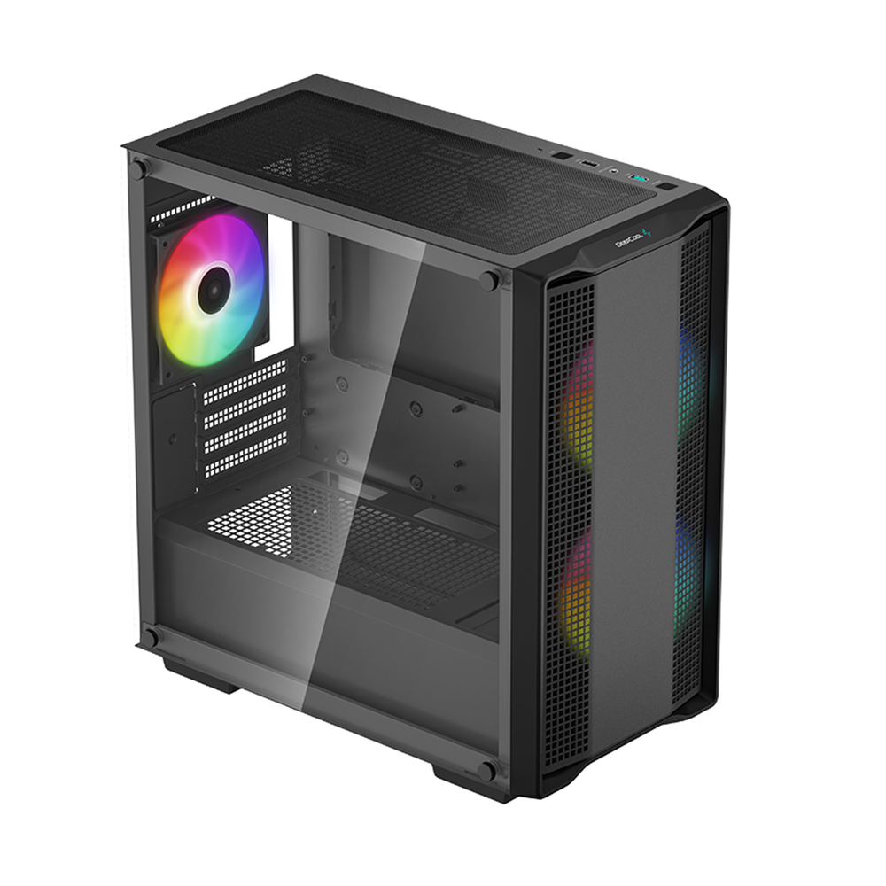 DEEPCOOL CC360 ARGB Black Micro-ATX Airflow Case