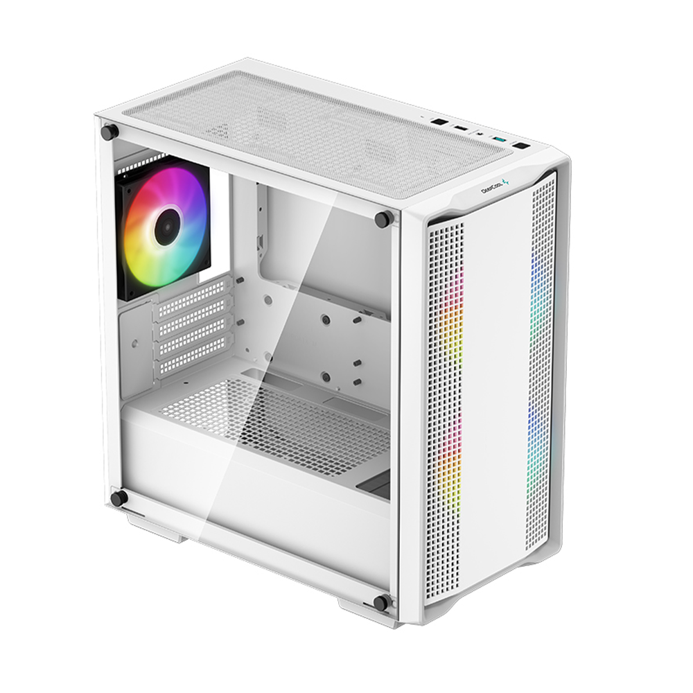 DEEPCOOL CC360 ARGB White Micro-ATX Airflow Case