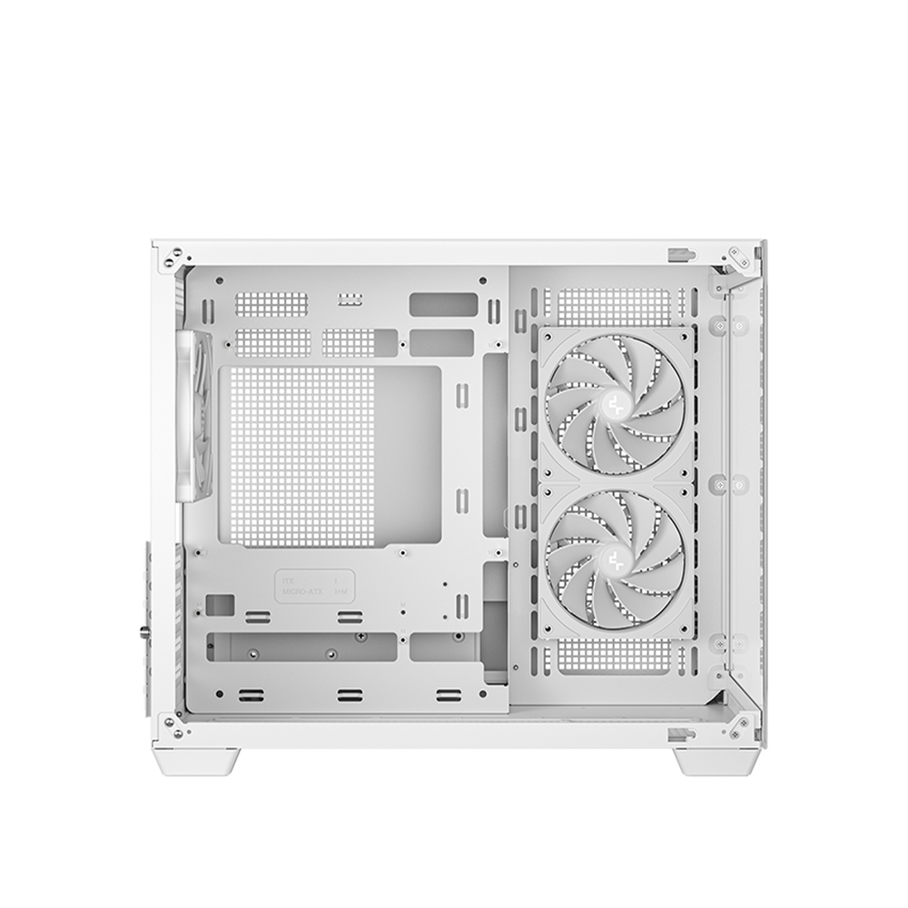 DEEPCOOL CG330 3F White Micro-ATX Compact PC Case