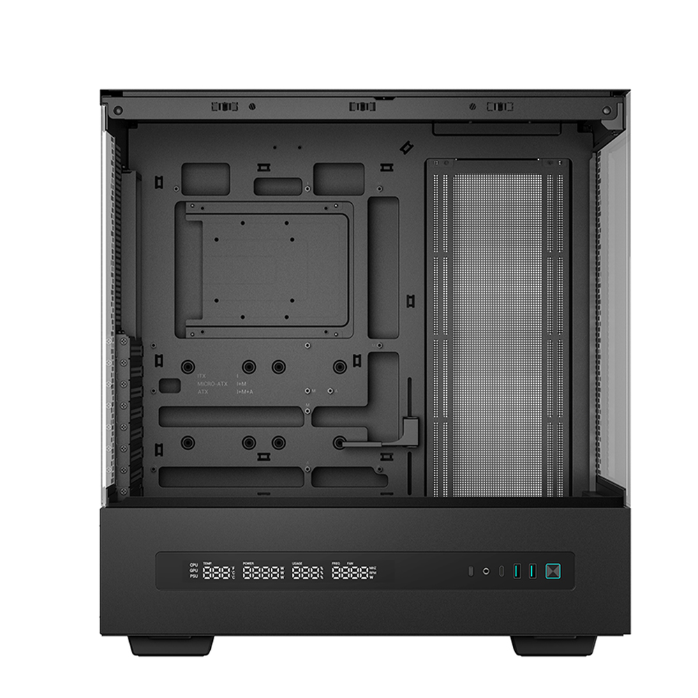DEEPCOOL CH690 Digital Black ATX Mid‑Tower Case with Display