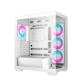 DEEPCOOL CG580 4F White Panoramic ATX Case