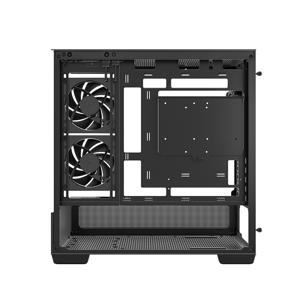 DEEPCOOL CG380 3F Black Micro-ATX Panoramic Case
