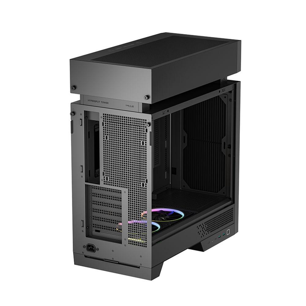 DEEPCOOL CL660 Black Hyper‑Split ATX Mid‑Tower Case