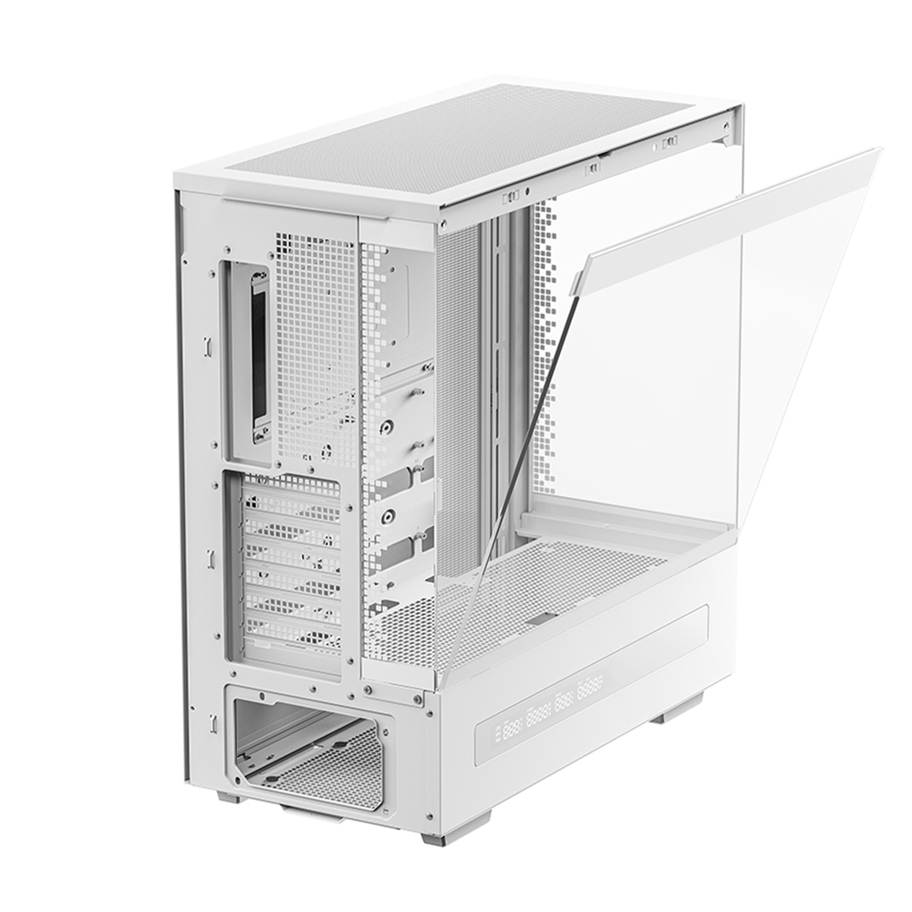 DEEPCOOL CH690 Digital White ATX Mid‑Tower Case with Display
