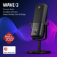 Elgato Wave:3 – Premium USB Condenser Unidirectional Microphone & Digital Mixing Solution (Black)