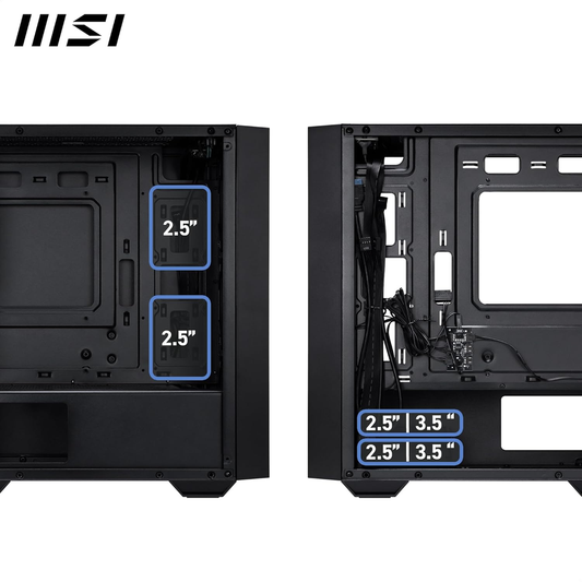 MSI PRO FORGE M050A Auto RGB M-ATX Mini Tower PC Case