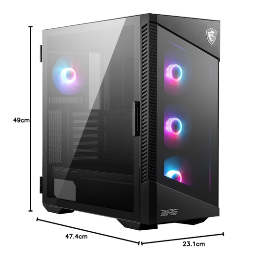 MSI MPG VELOX 100R ARGB ATX Mid Tower PC Case