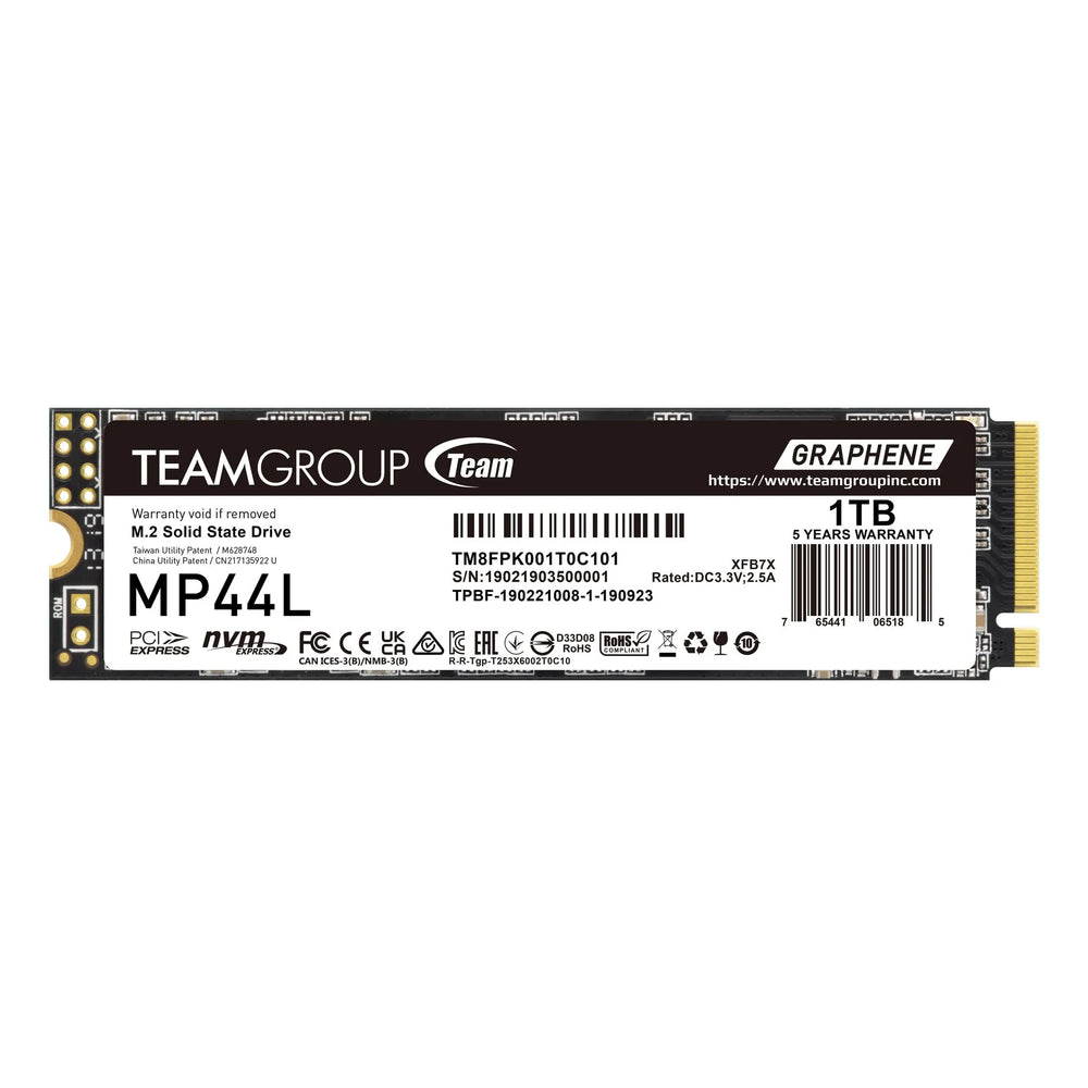 TEAMGROUP MP44L 1TB M.2 PCIe Gen4 x4 NVMe SSD