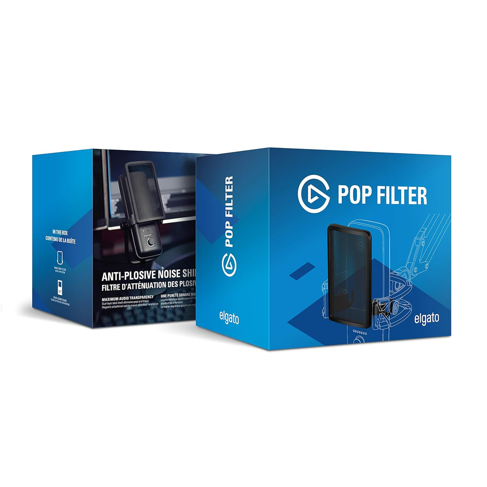 Elgato Wave Pop Filter – Anti-Plosive Noise Shield for Wave:1 & Wave:3
