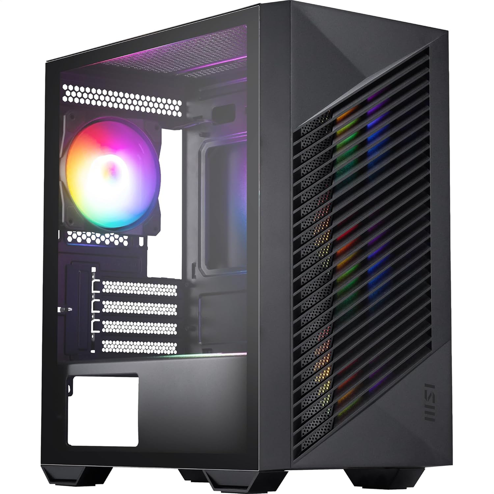 MSI PRO FORGE M050A Auto RGB M-ATX Mini Tower PC Case