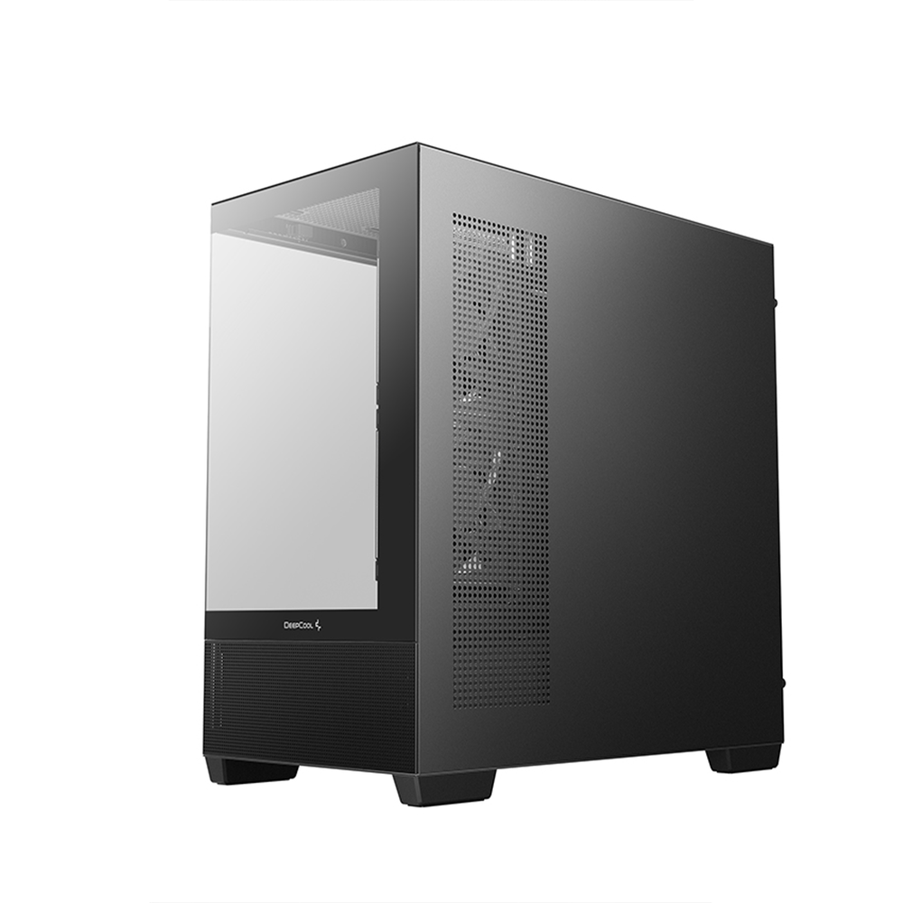 DEEPCOOL CG380 3F Black Micro-ATX Panoramic Case