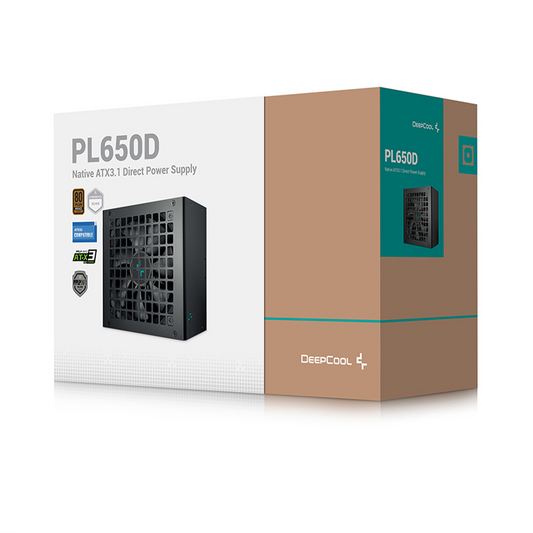 DEEPCOOL PL650D 650W 80 Plus Bronze ATX 3.0 / 3.1 Power Supply