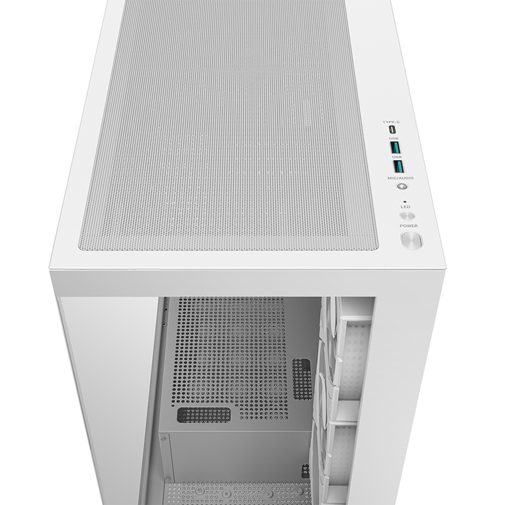 DEEPCOOL CG580 4F White Panoramic ATX Case