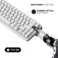Cybeart Akula 65 Compact 65% Tri-Mode Wireless RGB Mechanical Keyboard White