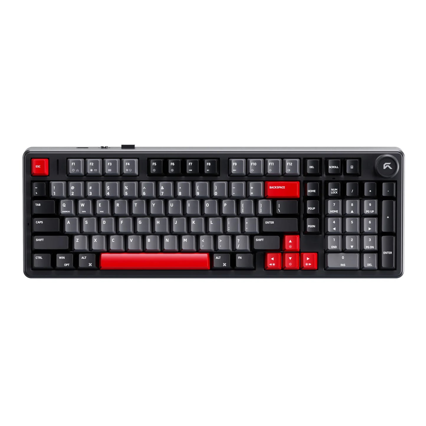 Cybeart Akula 99 Compact Full-Size Tri-Mode Wireless RGB Mechanical Keyboard Black