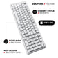 Cybeart Akula 99 Compact Full-Size Tri-Mode Wireless RGB Mechanical Keyboard White