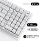 Cybeart Akula 99 Compact Full-Size Tri-Mode Wireless RGB Mechanical Keyboard White