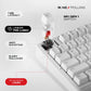 Cybeart Akula 99 Compact Full-Size Tri-Mode Wireless RGB Mechanical Keyboard White