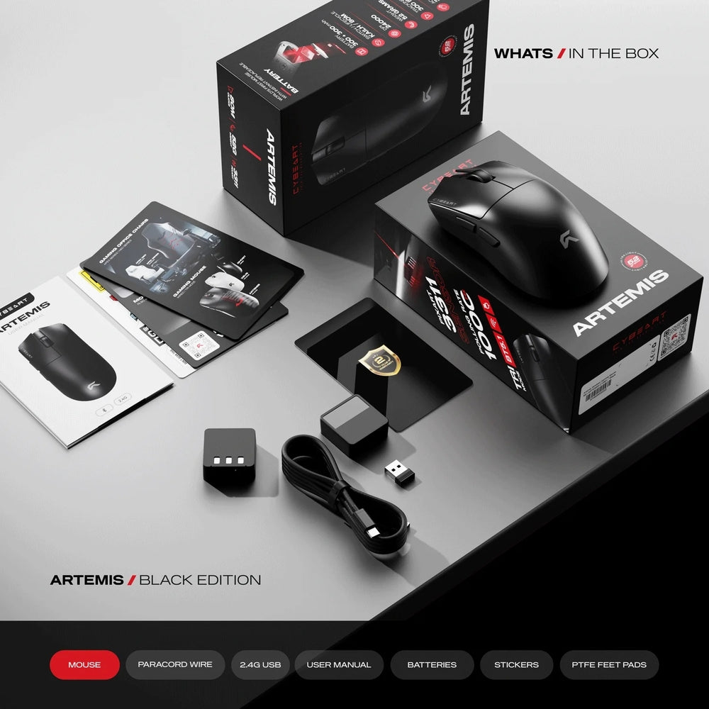Cybeart Artemis 52g Wireless Gaming Mouse
