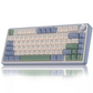 AULA F75 75% Wireless Trio Mode Mechanical Gaming Keyboard With Knob | Cedar Green, Ice Vein Switch (F75CGV)