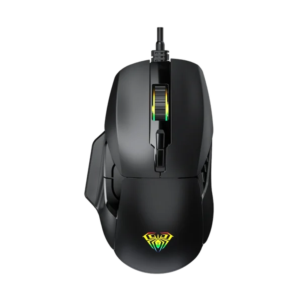 AULA F815 RGB Wired Ergonomic Gaming Mouse | Black (F815B)