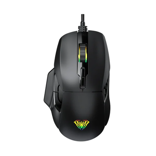 AULA F815 RGB Wired Ergonomic Gaming Mouse | Black (F815B)