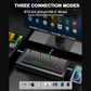 AULA F87 75% Tri-Mode Wireless Mechanical Gaming Keyboard | Gradient Gray, Space Crystal Switch (F87GrC)