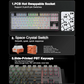AULA F87 75% Tri-Mode Wireless Mechanical Gaming Keyboard | Gradient Gray, Space Crystal Switch (F87GrC)