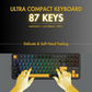 AULA F87 75% Tri-Mode Wireless Mechanical Gaming Keyboard | Thunder Black, Graywood Switch (F87TBW)