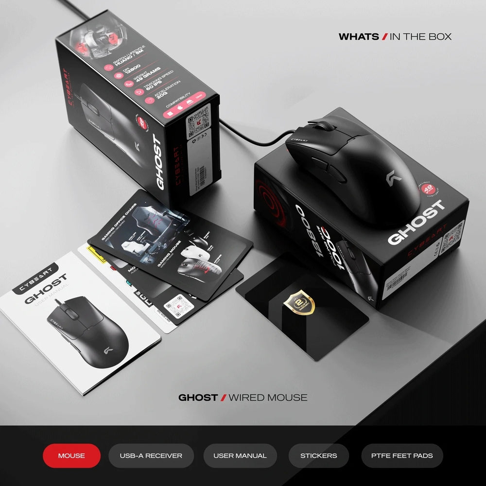 Cybeart Ghost 49g Wired Gaming Mouse