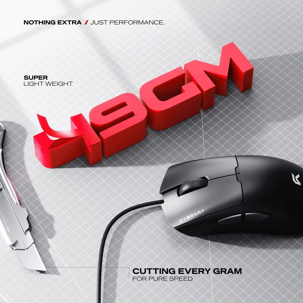 Cybeart Ghost 49g Wired Gaming Mouse