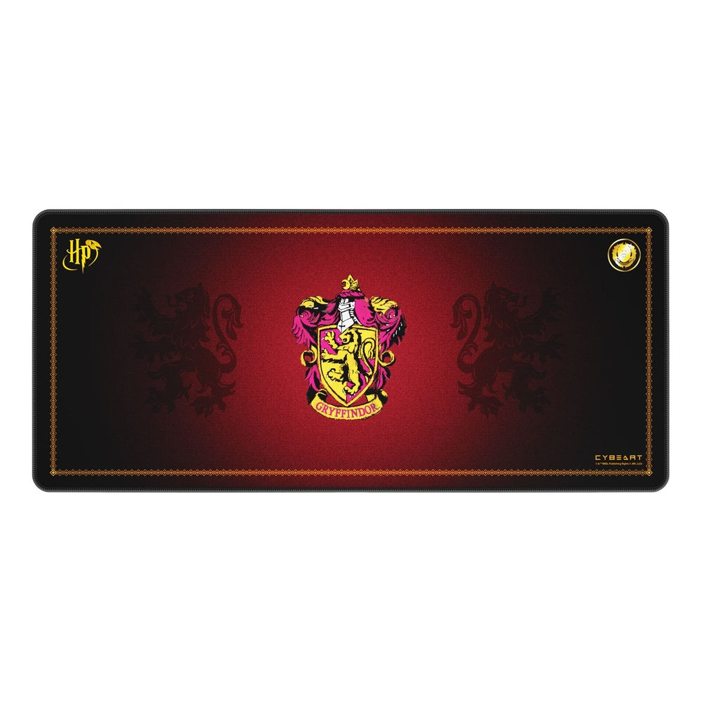 Cybeart | Gryffindor Classic Gaming Desk Mat | Waterproof, Never Slip Base, Stitched Edges, Esports Grade