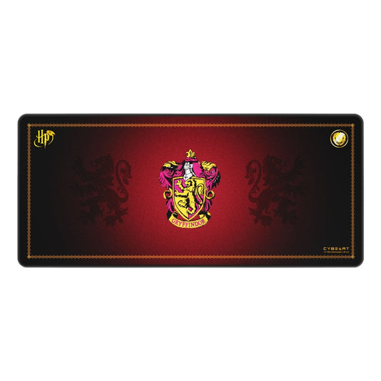 Cybeart | Gryffindor Classic Gaming Desk Mat | Waterproof, Never Slip Base, Stitched Edges, Esports Grade