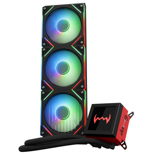 Dawg L360 ARGB 360mm CPU Liquid AIO Cooler Black
