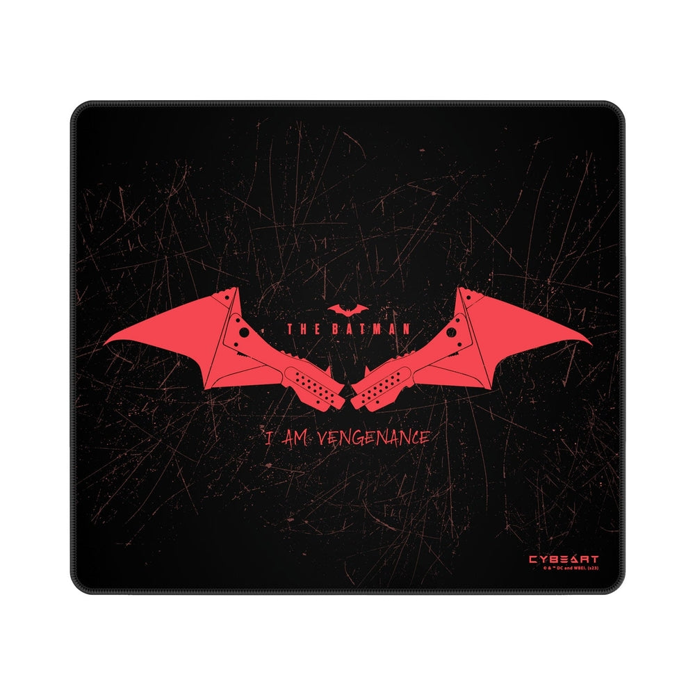 Cybeart | The Batman Gaming Desk Mat | Waterproof, Never Slip Base, Stitched Edges, Esports Grade