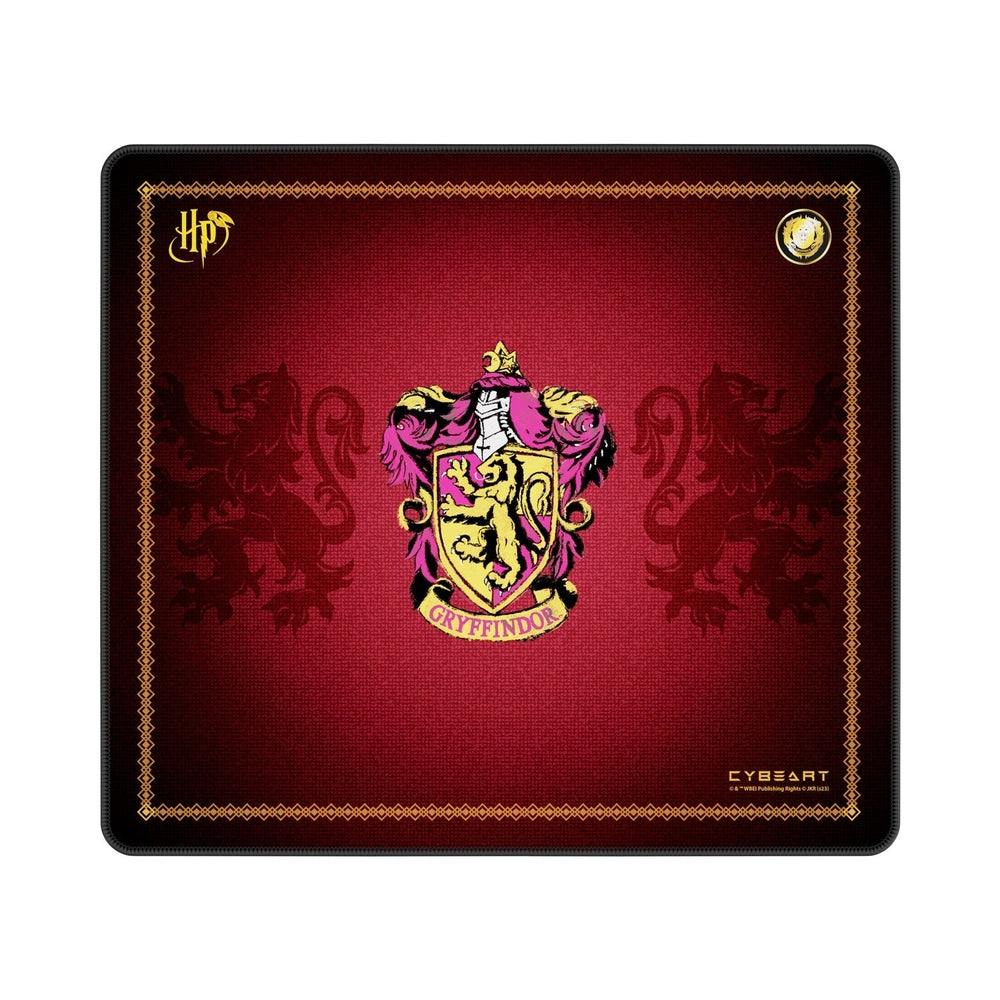 Cybeart | Gryffindor Classic Gaming Desk Mat | Waterproof, Never Slip Base, Stitched Edges, Esports Grade