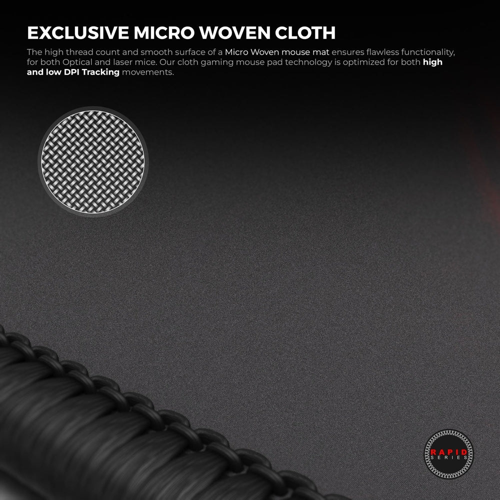 Cybeart | The Flash Gaming Desk Mat | Waterproof, Never Slip Base, Stitched Edges, Esports Grade