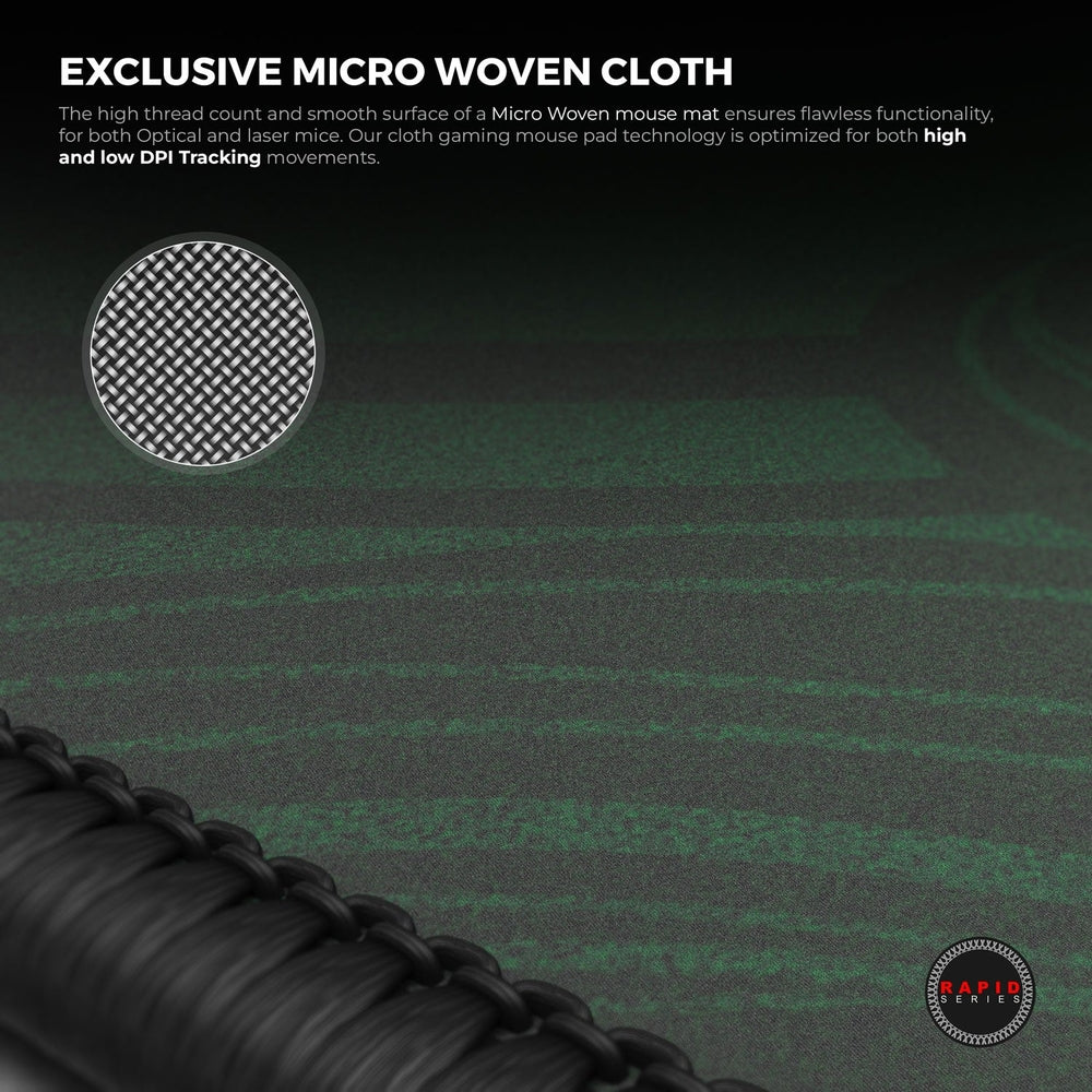 Cybeart | Slytherin Gaming Desk Mat | Waterproof, Never Slip Base, Stitched Edges, Esports Grade