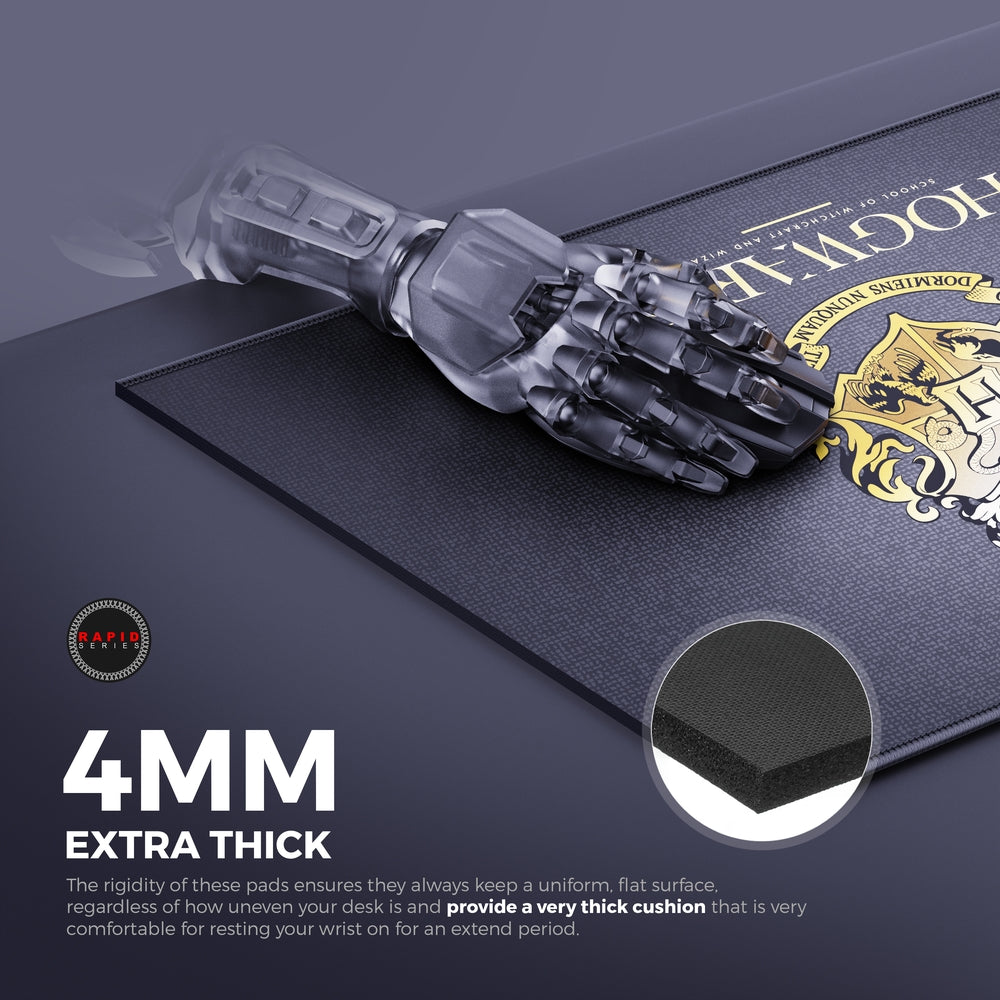Cybeart | Hogwarts Gaming Desk Mat | Waterproof, Never Slip Base, Stitched Edges, Esports Grade