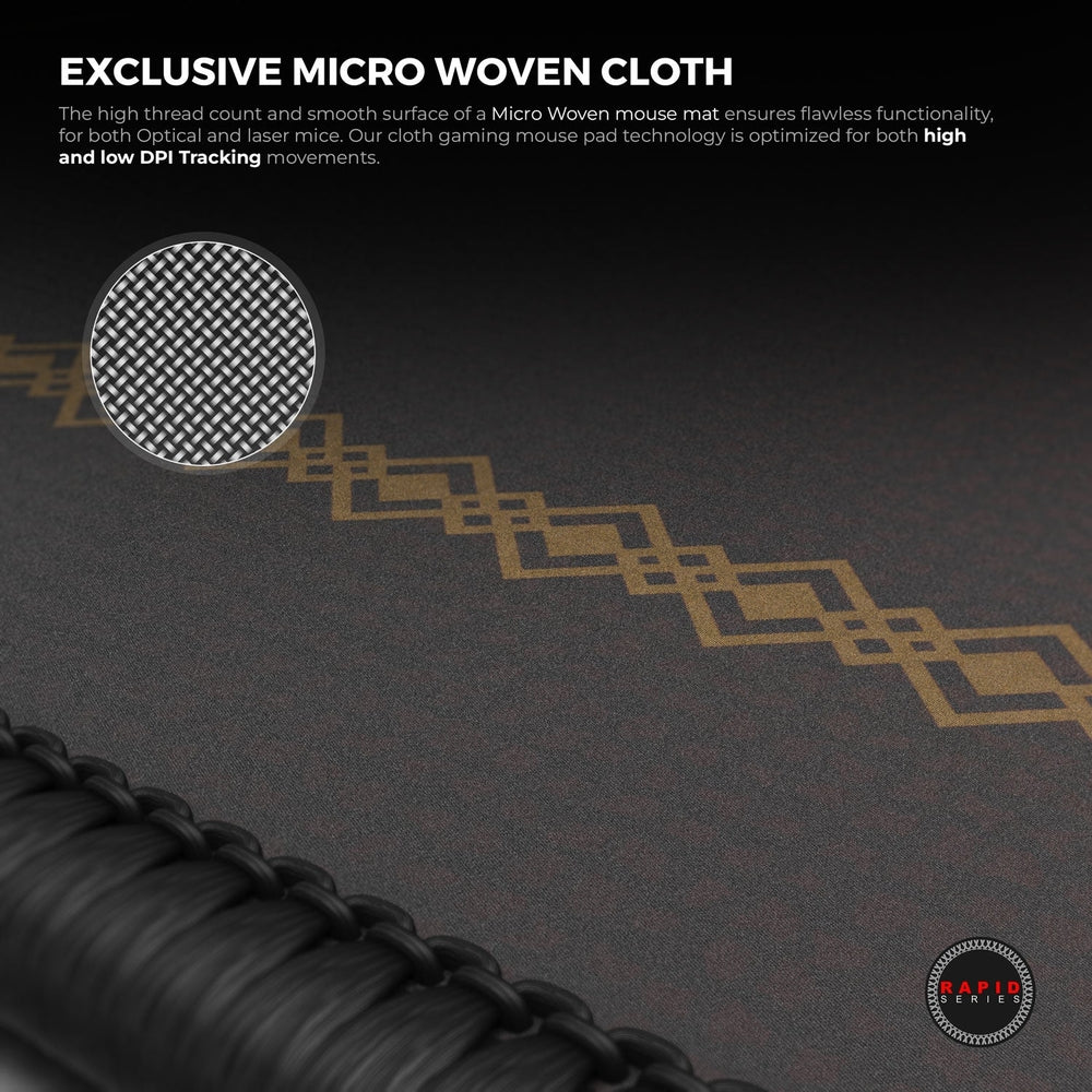 Cybeart | Gryffindor Classic Gaming Desk Mat | Waterproof, Never Slip Base, Stitched Edges, Esports Grade