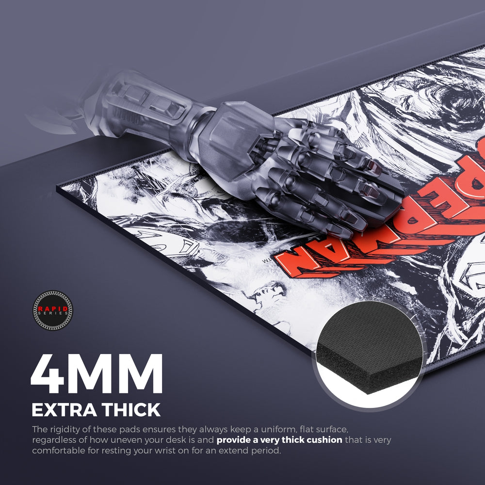 Cybeart | Superman Jim Lee Edition Gaming Desk Mat | Waterproof, Never Slip Base, Stitched Edges, Esports Grade