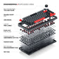 Cybeart Nighthawk 75 TKL Tri-Mode Wireless RGB Mechanical Keyboard Black