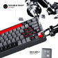 Cybeart Nighthawk 75 TKL Tri-Mode Wireless RGB Mechanical Keyboard Black