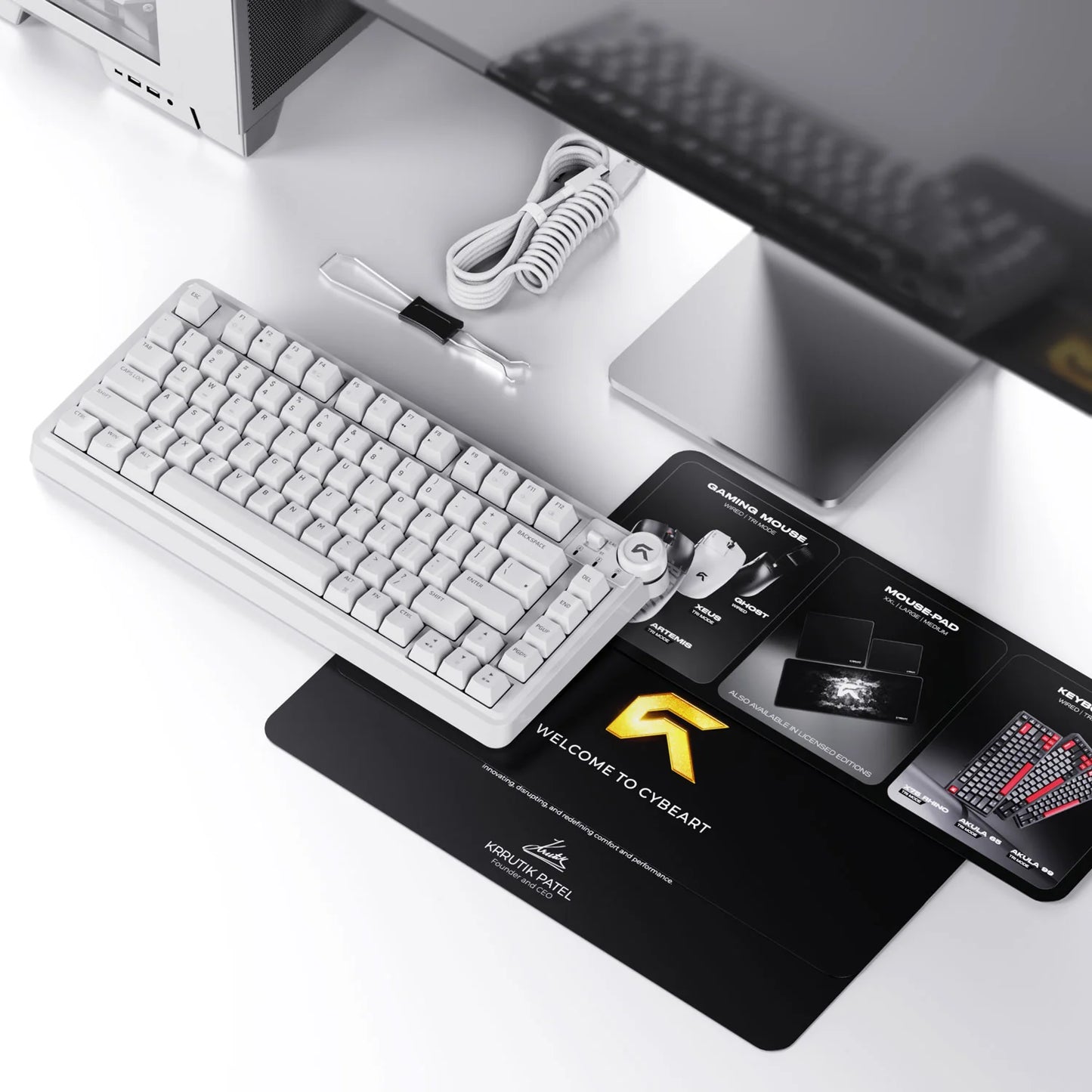 Cybeart Nighthawk 75 TKL Tri-Mode Wireless RGB Mechanical Keyboard